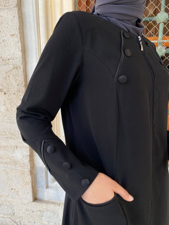 Süs düğmeli torba cepli kuplu kap-6025