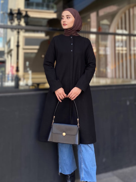 Oval cepli örme kaşe fermuarlı kap-5150