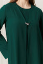 Gucci Kumaş Broş Detaylı Pantolonlu 3lü Takım-5143