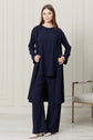 Gucci Kumaş Broş Detaylı Pantolonlu 3lü Takım-5143