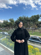 Robası Büzgülü Fermuarlı Hakım Yaka Ferace-6001-