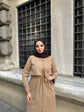 6080-Cepkenli Fermuarlı Beli Büzgülü Araboy Trench
