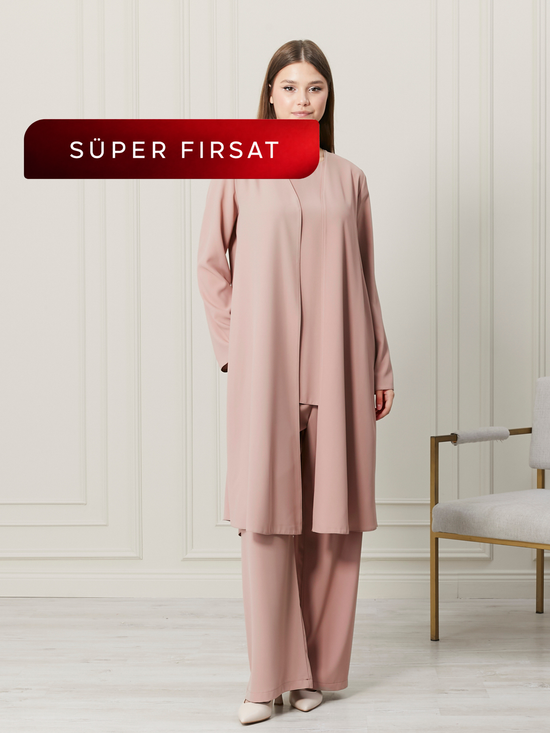 Gucci Kumaş Broş Detaylı Pantolonlu 3lü Takım-5143