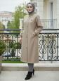 Fermuarlı su itici özellikli trench araboy -6078