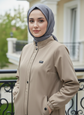 Fermuarlı su itici özellikli trench araboy -6078