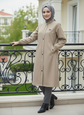Fermuarlı su itici özellikli trench araboy -6078