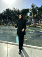 Fitilli süet pantolon tunik 2&
