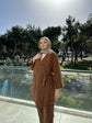 Fitilli süet pantolon tunik 2&