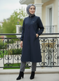 Fermuarlı su itici özellikli trench araboy -6078