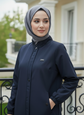 Fermuarlı su itici özellikli trench araboy -6078